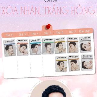 Mặt nạ giấy dưỡng trắng da 7days mask