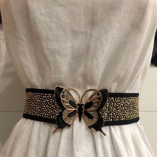 Thắt lưng bản 5cm Dây thun full hạt MS4X