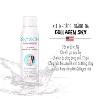 Xịt khoáng khử dầu trắng da Sky Skin