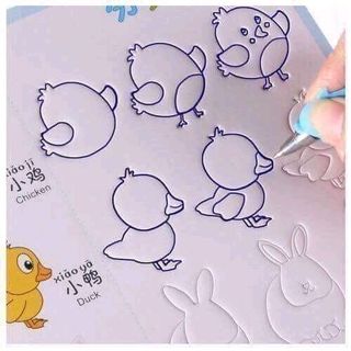 set 3 quyển tập tô tự xóa cho bé