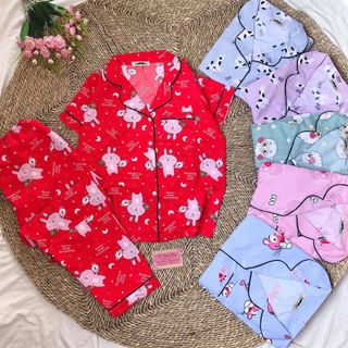 Sét bộ katte thái tay ngắn quần dài full viền