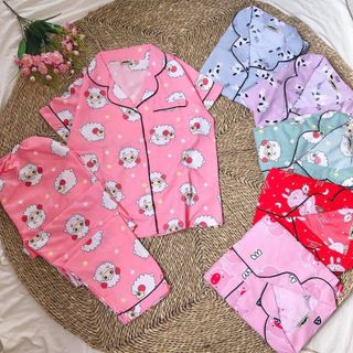 Sét bộ katte thái tay ngắn quần dài full viền