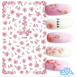 Miếng Dán Móng Tay 3D Nail Sticker Tráng Trí Hoạ Tiết Bông Hoa F444 giá sỉ