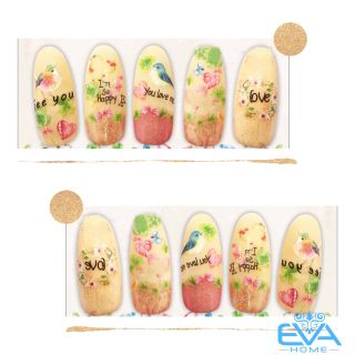 Miếng Dán Móng Tay 3D Nail Sticker Tráng Trí Hoạ Tiết Bông Hoa F435 giá sỉ