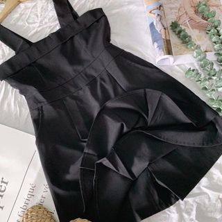 Jumpsuit đen 2 tầng giá sỉ