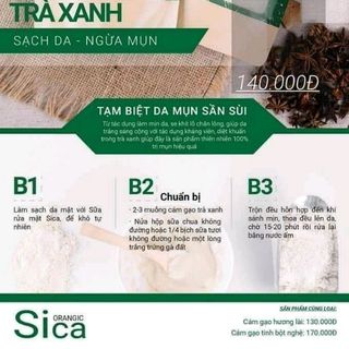 BỘT CÁM GẠO TRÀ XANH
