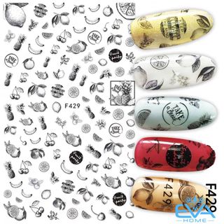 Miếng Dán Móng Tay 3D NAIL Sticker Trang Trí Hình Trái Cây F429 giá sỉ