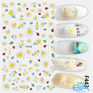 Miếng Dán Móng Tay 3D Nail Sticker Tráng Trí Hoạ Tiết Bông Hoa F443 giá sỉ