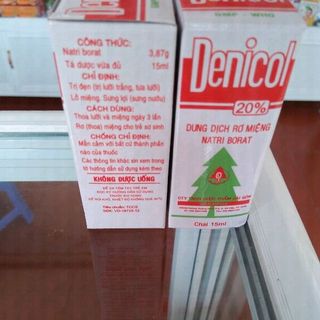 Denicol dung dịch rơ miệng Natri Borat