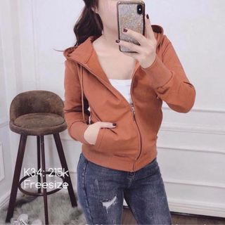 Áo khoác nữ chống nắng 6 túi hàng trơn đơn giản