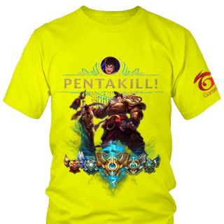Áo Thun Liên Minh Huyền Thoại Tướng Garen Skin Long Tướng 7 Màu