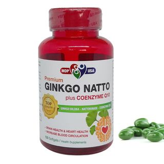 Thực phẩm chức năng GINKGO NATTO plus Q10 - Lọ 120 viên nang mềm