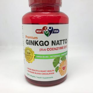 Thực phẩm chức năng GINKGO NATTO plus Q10 - Lọ 120 viên nang mềm