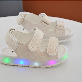 Giày Sandal cho bé trai đèn led 02 màu trắng giá sỉ