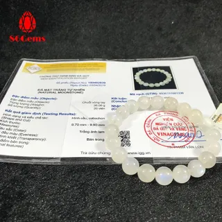 Vòng đá mặt trăng cao tự nhiên có kiểm định - Chỉ bán sỉ