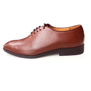 Giày buộc dây oxford nâu da bò thật GCS30N