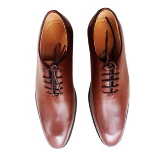 Giày buộc dây oxford nâu da bò thật GCS30N
