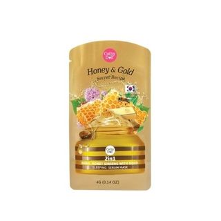 Mặt nạ ngủ vàng 2in1 Snail Honey Ginseng with Gold Sleeping Serum Mask 4g Cathy Doll Secret Recipe