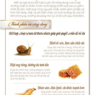 Mặt nạ ngủ vàng 2in1 Snail Honey Ginseng with Gold Sleeping Serum Mask 4g Cathy Doll Secret Recipe
