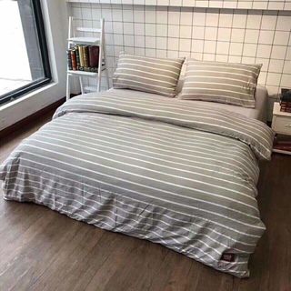 Bộ Chăn Ga Gối Đũi Muji 4 Món