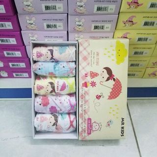 Sét 5 quần hộp bé trai và bé gái Hàn quốc 9kg 40kg