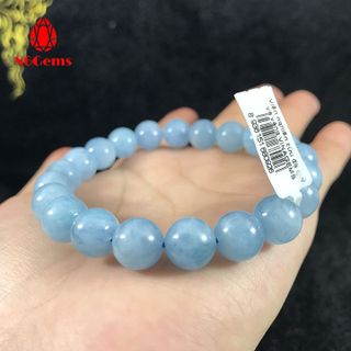 Vòng đá aquamarine tự nhiên 100 có kiểm định