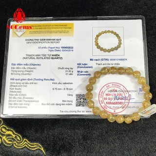 Thạch anh tóc vàng tự nhiên hàng vip đã kiểm định - chỉ bán sỉ