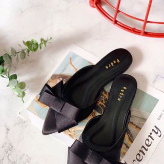 Dép sục nơ nhiều màu