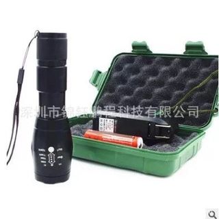 Đèn pin T6 siêu sáng kèm sạc và pin sạc giá rẻ