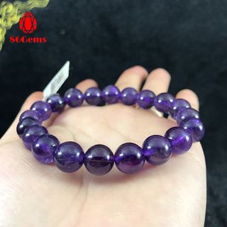 Vòng đá thạch anh tím tự nhiên - có kiểm định - chỉ bán sỉ