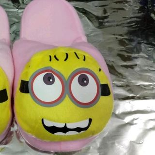 dép bông hình thú đi trong nhà giá sỉ 60k 1 đôi dài 26cm free size nam nữ nhé