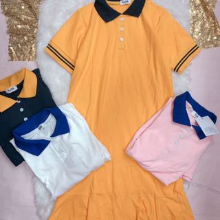 đầm cổ bẻ cotton