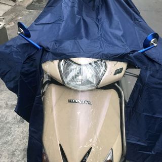 Áo mưa xẻ tà kiếng đèn