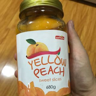 Đào ngâm Hàn quốc wellheim 680g