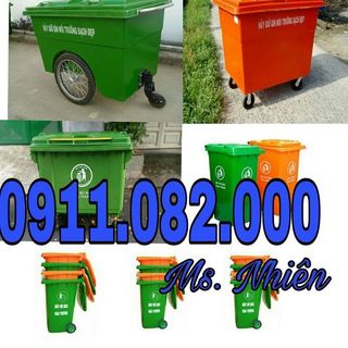 Đại lý bán thùng rác 120 lít 240 lít giá rẻ tại khánh hoà-