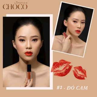 Son Choco Lipstick Đỏ cam