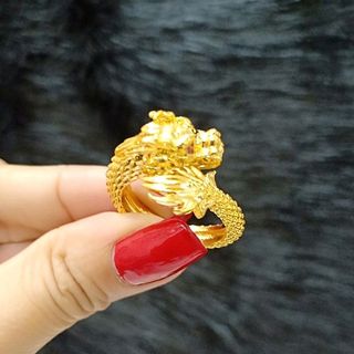 Nhẫn rồng mạ vàng