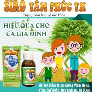 Siro Tâm Phúc TH-Hỗ Trợ Giảm Triệu Chứng Viêm Họng Đau Amidam Ho Khan 100ml/ Chai giá sỉ