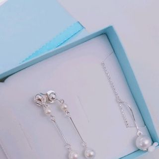 Set dây chuyền bạc và ngọc trai