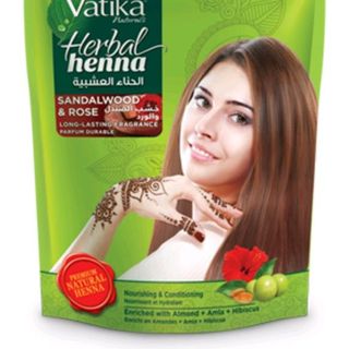 Bột nhuộm tóc thảo dược Vatika Naturals Herbal Henna 200gr màu đỏ nâu tự nhiên