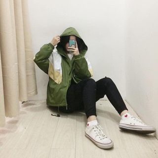 ÁO KHOÁC DÙ NỮ PHỐI MÀU ĐẸP