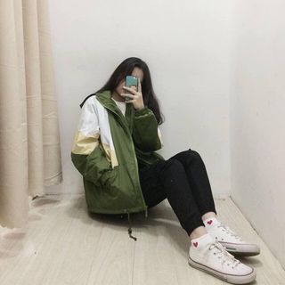 ÁO KHOÁC DÙ NỮ PHỐI MÀU ĐẸP