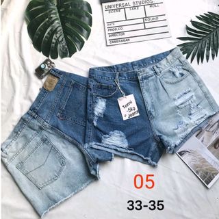 Quần Short jean nữ rách size đại