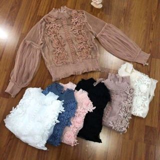 Áo kiểu ôm lô Áo ren kèm lot