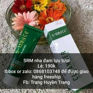 SỮA RỬA MẶT SWHITE NHA ĐAM LỰU TƯƠI 190k giá sỉ