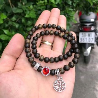 Vòng tay trầm hương ép tinh dầu thơm vĩnh viễn