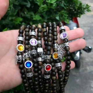 Vòng tay Trầm mix charm thơm vĩnh viễn