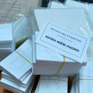 Bán nhãn niêm phong theo mẫu bộ GDDT