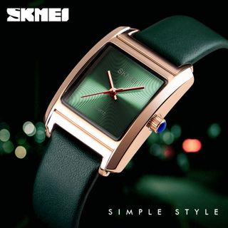 ĐỒNG HỒ SKMEI - SK024 Đồng hồ nữ dây da SKMEI mặt vuông