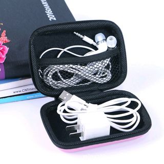 Hộp đựng tai nghe dây sạc tiện dụng
